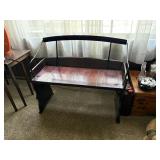 carriage bench  38'x19'x 32.5' tall      den