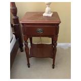 wood side table 16'x 14' x 27'tall