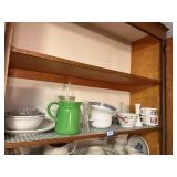 shelf of kitchen items