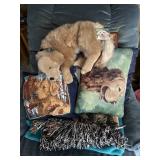 golden retriever throw, framed print, 4 throw