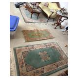 3 oriental rugs,