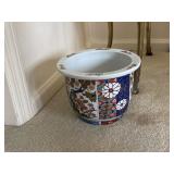 ceramic japanese  IMARI FISH BOWL 10.5'x7.5'