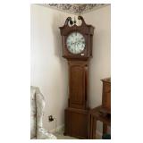 grandfather clock, works, key to wind it .