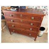 wood dresser with key 4 drawers