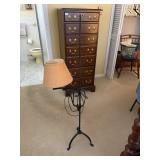 floor lamp wrought iron adjustable height 52'tall