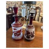 hand blown BOHEMIAN RUBY GLASS