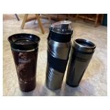 3 insulated drinking cups, under armour, coleman,