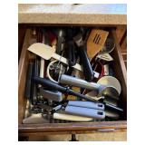 kitchen utensils, serving spoons, slotted spoons