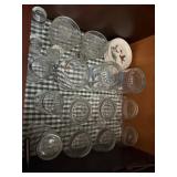 drinking glasses and coasters  den