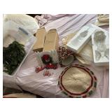 tote with lid, 2 illuminated angel, crochet tree a