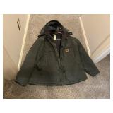 CARHARTT mens 2xl green insulated jacket