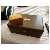 1 large jewelry chest, 1 small chest all with keys