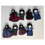 set of 8 amish babies 3' tall    bedroom 2