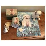 ceramic dog. garden flag, mug, nightlight, box