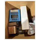 Nails and staples, household repair accessories