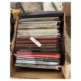 Box of record albums blues/jazz