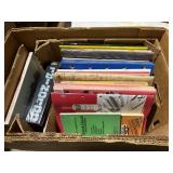 Box of Car manuals and magaizines