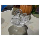 Glass covered Swan 4' long