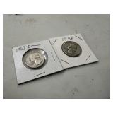 2 QUARTERS 1948,1963 D