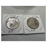 2 KENNEDY half dollars 2023 D  (XF)