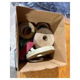 Rolls of scotch tape, brown shipping tape, 3M tape