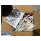 misc. car parts - radiator caps, small engine part