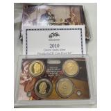 2010 U.S.MINT presidential $1 coin proof set
