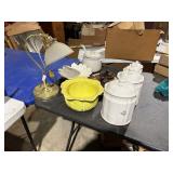 Misc Glassware & canister set