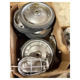 Castor wheels with swivels