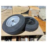 2 Sure Trail Tires 4.8-8 on rims