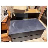 Glass Fronted Cabinet & TV Stand on wheels