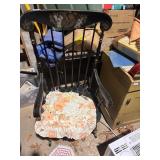 Black Spindle back Rocking Chair