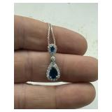 sterling silver pendant and chain 3grams