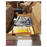 Flat of turning wheels, early bird magazines etc.