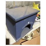 Wood Dog Toy Box with open front