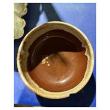 Hull Ovenware Bowl W/ small chip 8' wide