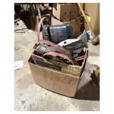 misc car parts and metal straps