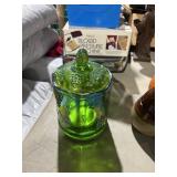 Indiana Glass Harvest Grape Carnival canister jar