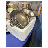 Stainless and SIlver Plated Serving Trays