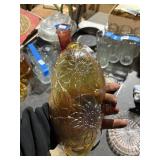 Indiana glass Oval Marigold Dish