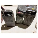 3 old cheese graters