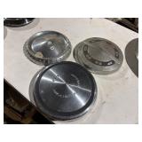 3 Ford Dog dish hubcaps