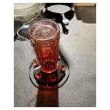 Glass Hummingbird Feeder 8' tall