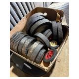 box of wheels for mowers, etc 5' to 10'