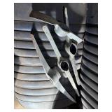 4 pick ax heads all metal