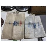 Rice & Corn feed sack bags - not burlap