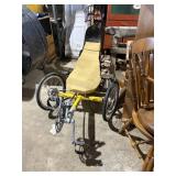 Yellow Recumbent Tricycle Bike