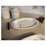 CORNING BLUE CORN FLOWER MEAT TRAY