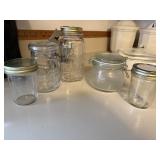 5 canning jars easy seal & regular ball mason jars