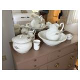 Bedroom set - chamber pot, pitcher & Bowl